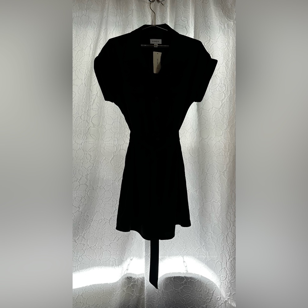 EVEREVE- Women’s Black Button Up Romper w/Pockets XS ‼️NWT‼️